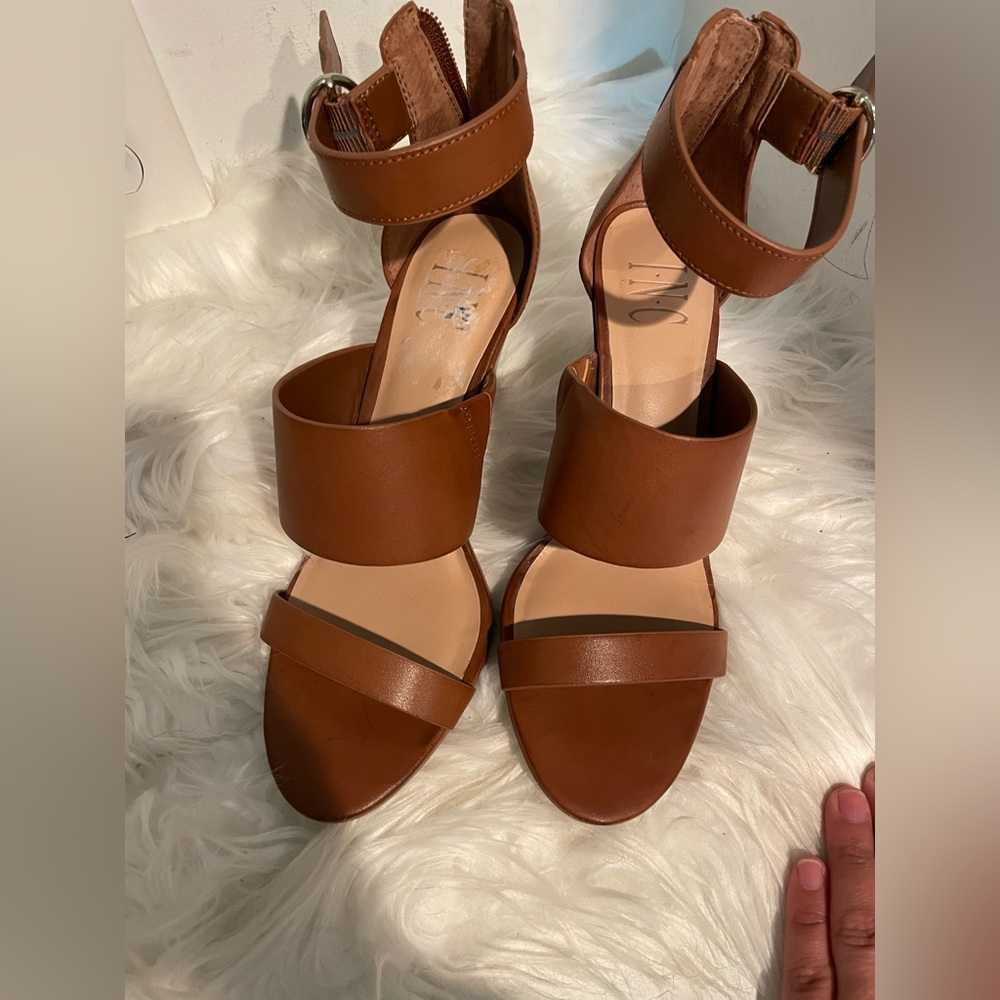 Luggage color INC brand heels size 7